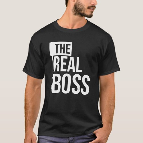 The Real Boss _ Hers and His Matching Couples Vale T_Shirt