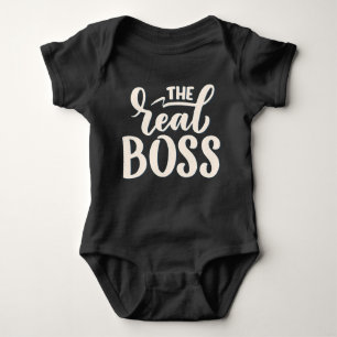 The Real Boss (The Boss) Matching Mommy & Me Baby Bodysuit