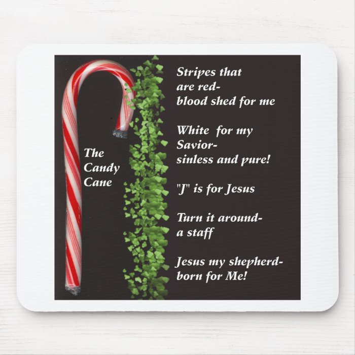 THe Real Candy Cane Meaning Mousepad