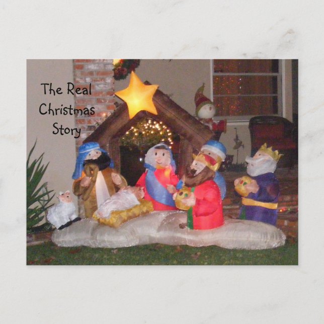 The Real Christmas Story Holiday Postcard (Front)
