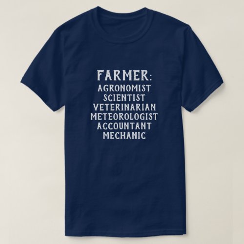 The real definition of a farmer T_Shirt