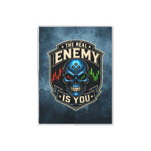 The Real Enemy Is You Blue Grunge