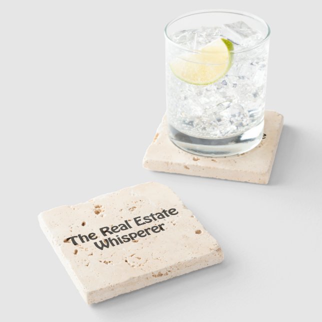 the real estate whisperer stone coaster (Side)
