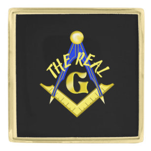 The Real G Mason Gold Finish Lapel Pin