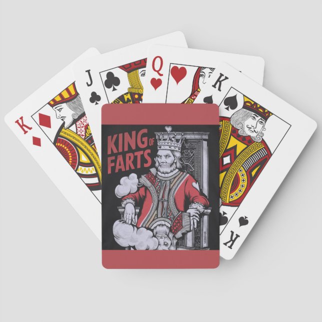 The real King of Farts Poker Cards (Back)