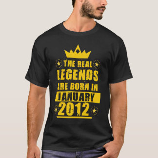 The Real Legends Are Born In January 2012 retro T-Shirt