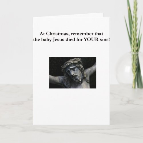 The real meaning of Christmas Holiday Card