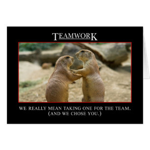 The real meaning of teamwork cards