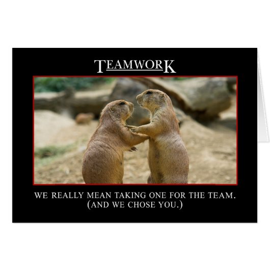 The real meaning of teamwork cards (Front Horizontal)