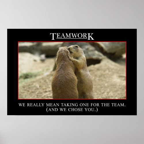 The real meaning of teamwork L Poster