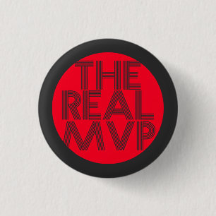 The Real MVP typography mask Button