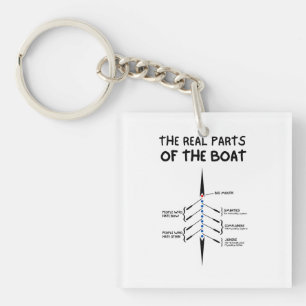 The real parts of the Boat  Keychain