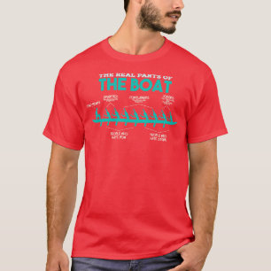 The Real Parts Of The Boat Rowing Kayak Paddle Boa T-Shirt
