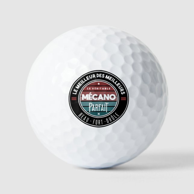 The real perfect mechanic golf balls (Front)