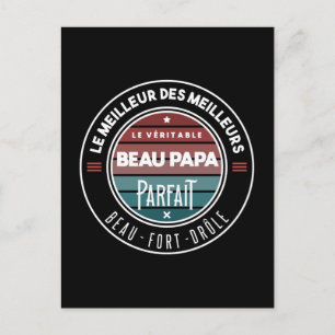 The real perfect stepdad postcard