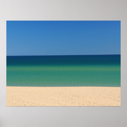The Real Portugal_ Beach Blue Water Poster