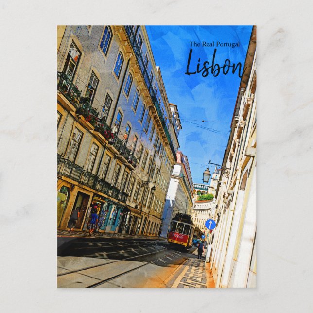 The Real Portugal- Lisbon Vintage Travel Postcard (Front)