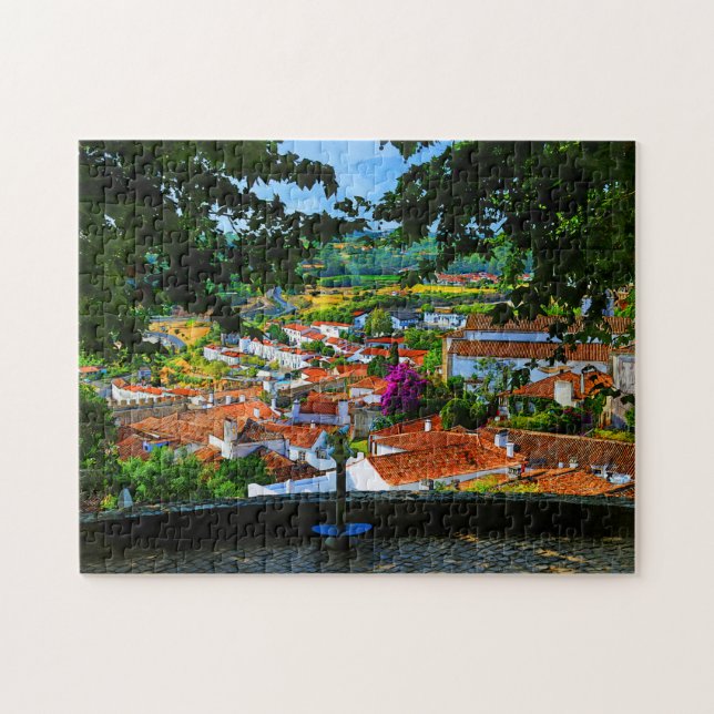 The Real Portugal-Obidos Castled Village Jigsaw Puzzle (Horizontal)