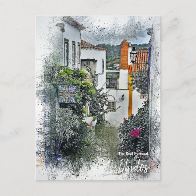 The Real Portugal- Obidos Postcard (Front)