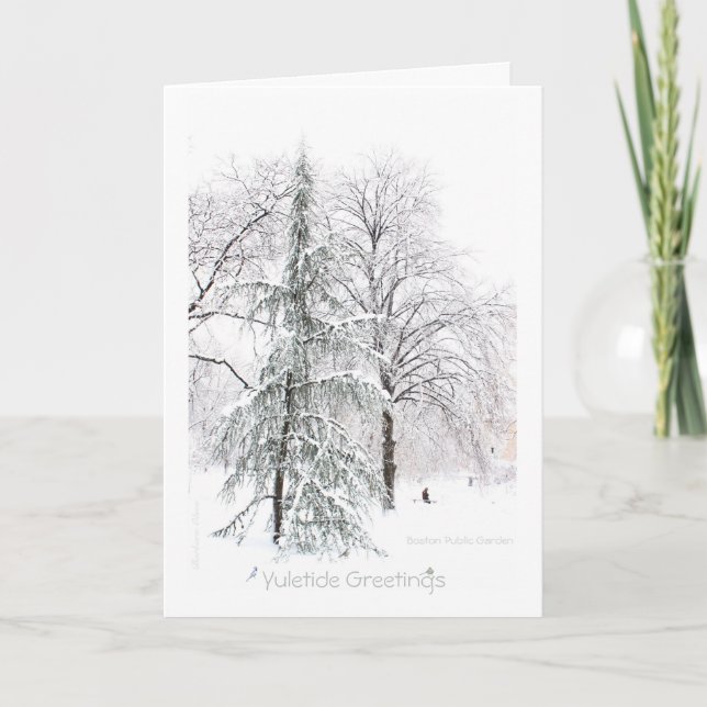 The real "present" is presence: Holiday Yuletide Card (Front)