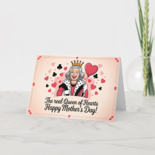 The Real Queen Mothers Day Fun Royal Crown Mom Holiday Card