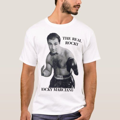 THE REAL ROCKY ROCKY MARCIANO 49_0 NUFF SAID T_Shirt