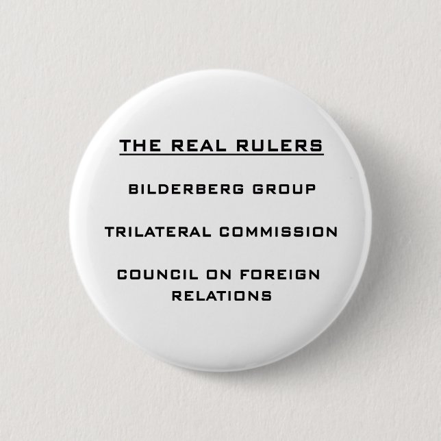 The Real Rulers Pinback Button (Front)