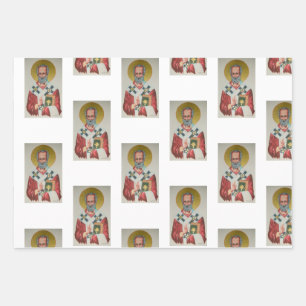 The Real Santa Claus / St. Nicholas Wrapping Paper