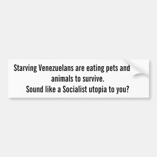 The Real Socialism Bumper Sticker