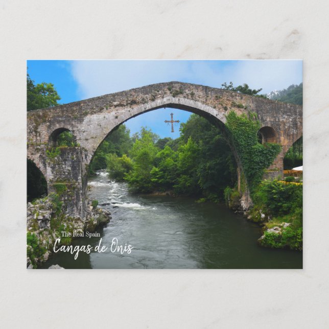 The Real Spain- Puente romano de Cangas de Onís Postcard (Front)