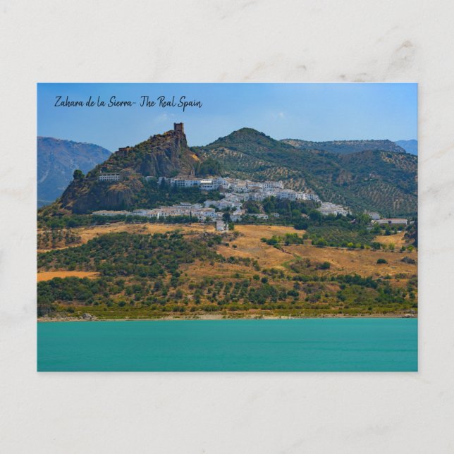 The Real Spain- Zahara de la Sierra Postcard (Front)