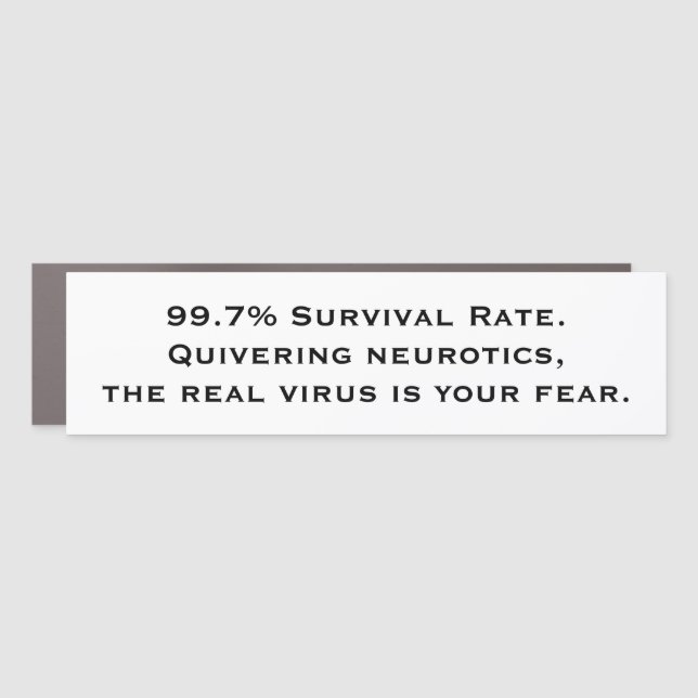 The Real Virus Car Magnet (Front)