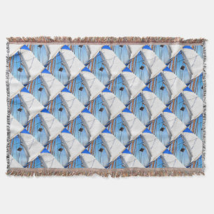 The Realist Adjusts The Sails Nautical Art Throw Blanket