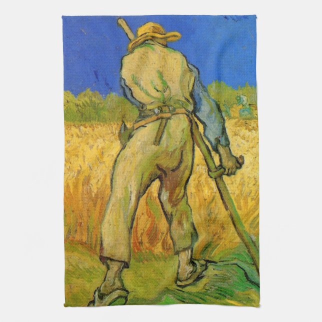 The Reaper (after Millet) by Vincent van Gogh Kitchen Towel (Vertical)