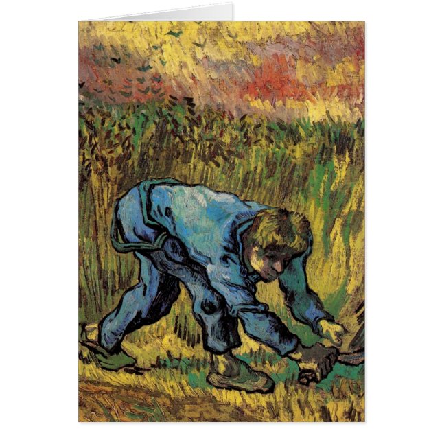 The Reaper with Sickle by Vincent van Gogh Cards (Front)