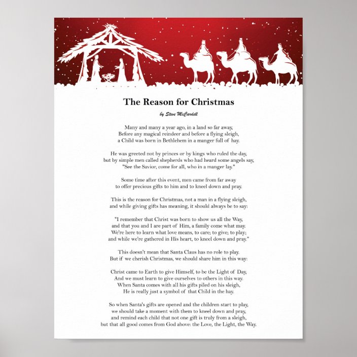 The Reason for Christmas - Poster | Zazzle.com