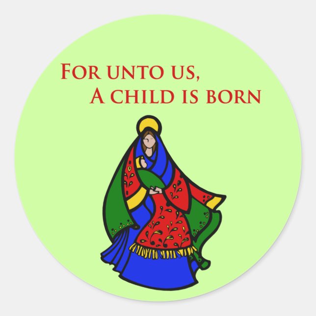 The Reason for the Season Classic Round Sticker (Front)
