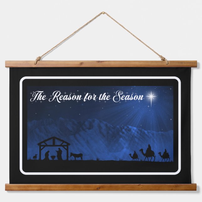 The Reason for the Season Hanging Tapestry (Front)