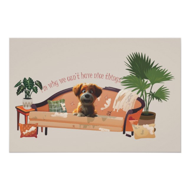 The reason we can't have nice things poster (Front)