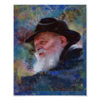 The Rebbe Menachem Schneerson Art Photo Print