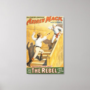 "The Rebel" Irish Rebellion Drama - Fencing Canvas Print
