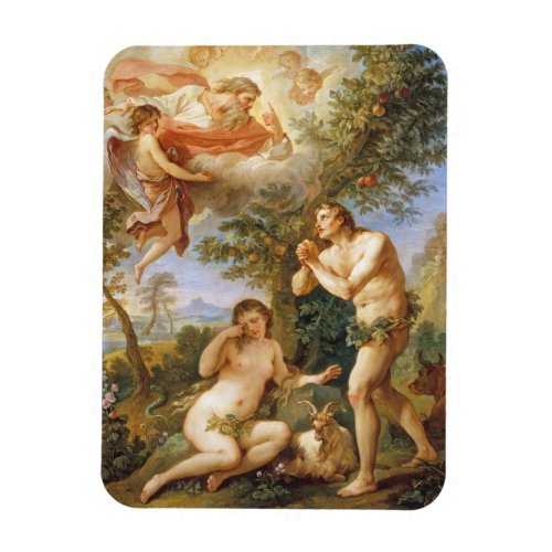 The Rebuke of Adam and Eve Biblical Religious Art Magnet