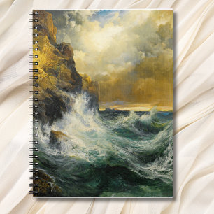 The Receding Wave by Moran, 1909 Notebook