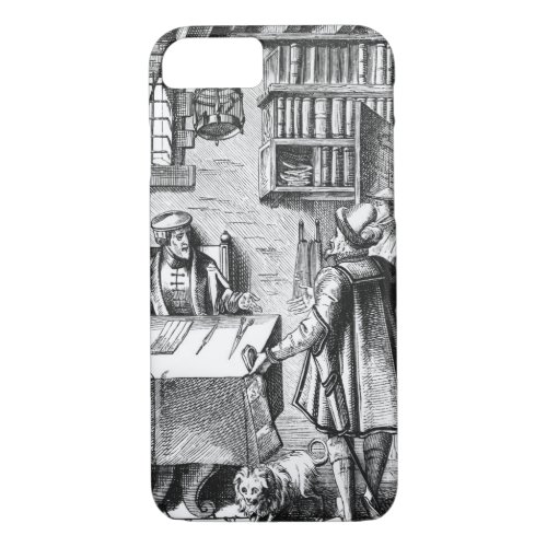 The Receiver of Taxes after a woodcut in Praxis iPhone 87 Case