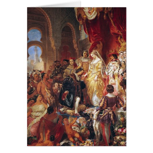 The Reception of Christopher Columbus Cards (Front)