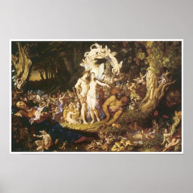 The Reconciliatin of Oberon and Titania, 1847 Poster (Front)