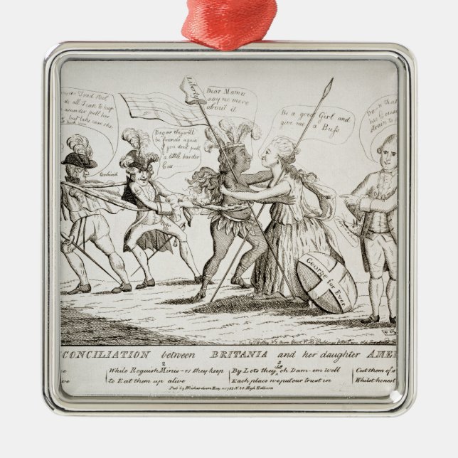 The Reconciliation Between Britannia America Metal Ornament (Front)