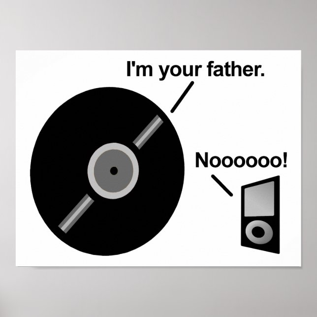 The Record Father Funny Poster (Front)