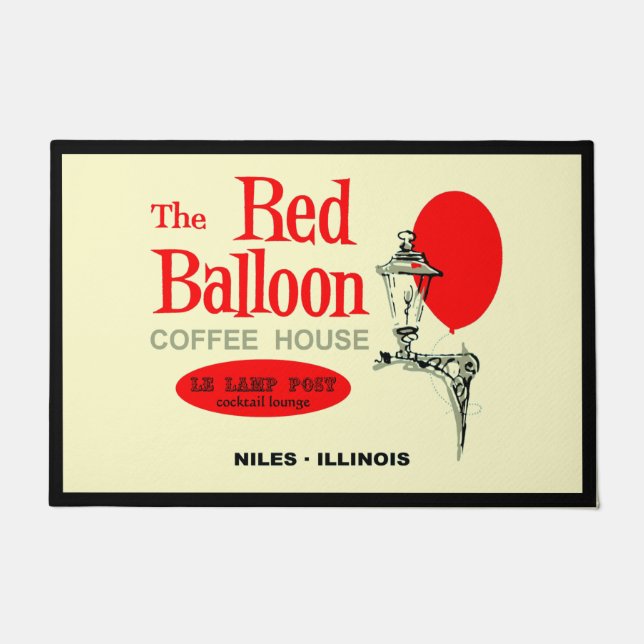 The Red Balloon Coffee House, Niles, Illinois Doormat (Front)