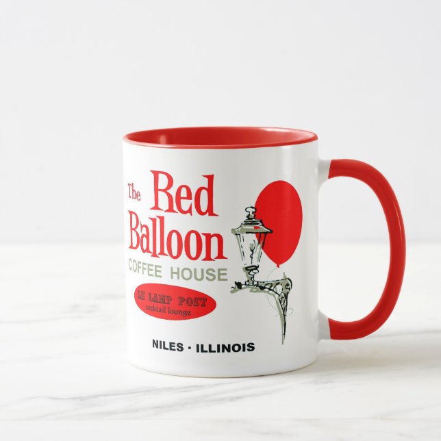 The Red Balloon Coffee House, Niles, Illinois Mug (Right)